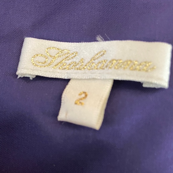 Shoshanna Silk Strapless Dress Purple Size 2 Anthropologie - Picture 5 of 6